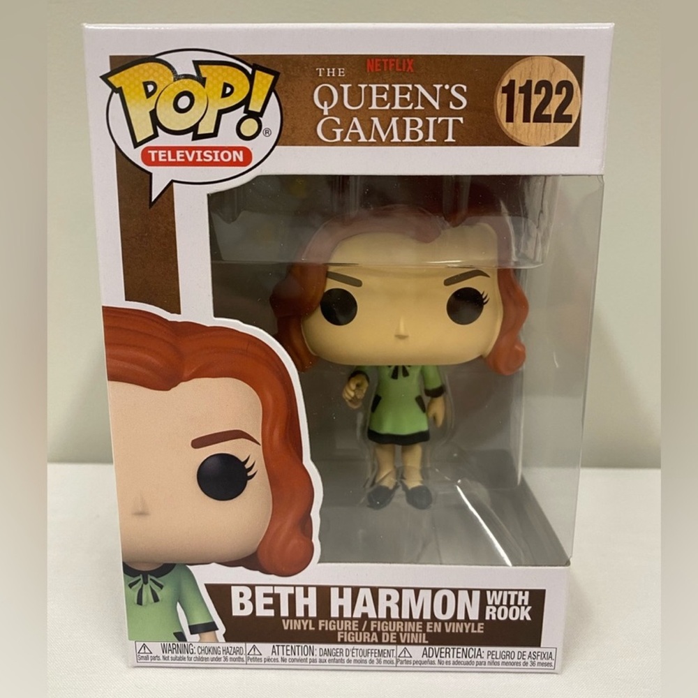 Funko Pop Beth Harmon with Rook Queen's Gambit